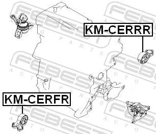 FEBEST Mounting, engine (KM-CERRR)
