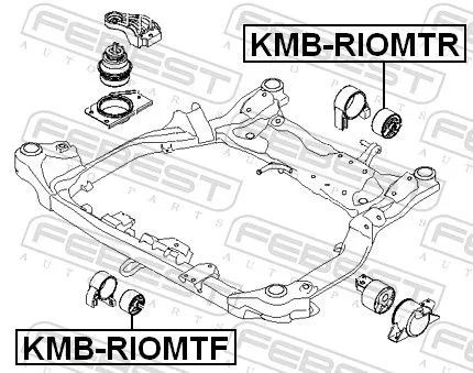 FEBEST Mounting, engine (KMB-RIOMTR)