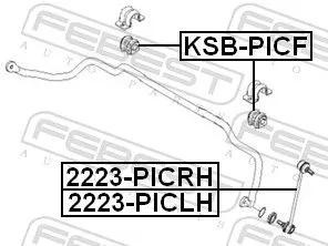 FEBEST Mounting, stabiliser bar (KSB-PICF)
