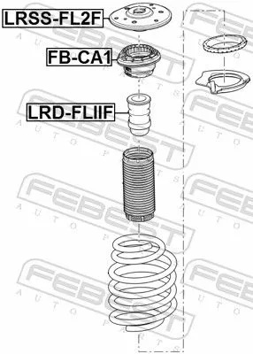 FEBEST Rubber Buffer, suspension (LRD-FLIIF)