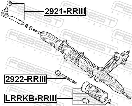 FEBEST Bellow, steering (LRRKB-RRIII)