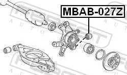FEBEST Mounting, control/trailing arm (MBAB-027Z)