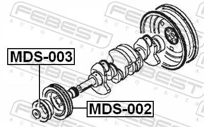 FEBEST Belt Pulley, crankshaft (MDS-002)