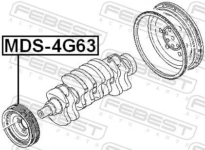 FEBEST Belt Pulley, crankshaft (MDS-4G63)
