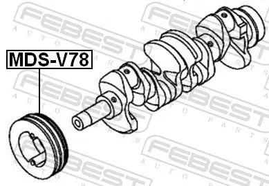 FEBEST Belt Pulley, crankshaft (MDS-V78)
