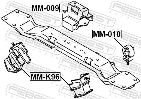 FEBEST Mounting, engine (MM-009)