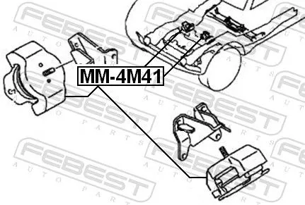 FEBEST Mounting, engine (MM-4M41)
