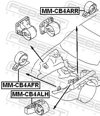 FEBEST Mounting, engine (MM-CB4ALH)