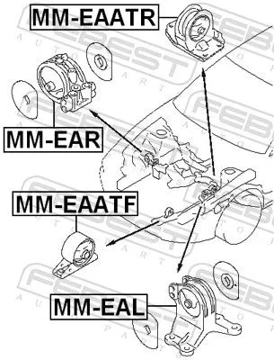 FEBEST Mounting, engine (MM-EAATF)