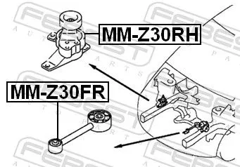 FEBEST Mounting, engine (MM-Z30RH)