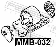 FEBEST Mounting, engine (MMB-032)