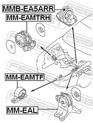 FEBEST Mounting, engine (MMB-EA5ARR)