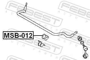 FEBEST Mounting, stabiliser bar (MSB-012)