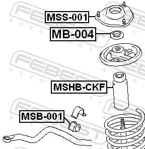 FEBEST Protective Cap/Bellow, shock absorber (MSHB-CKF)