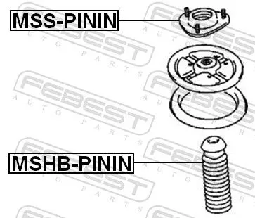 FEBEST Protective Cap/Bellow, shock absorber (MSHB-PININ)