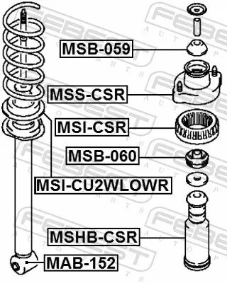 FEBEST Spring Seat (MSI-CSR)