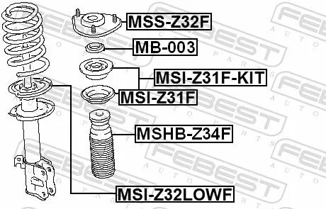 FEBEST Spring Seat (MSI-Z31F-KIT)