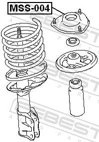 FEBEST Suspension Strut Support Mount (MSS-004)