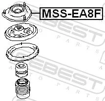 FEBEST Suspension Strut Support Mount (MSS-EA8F)