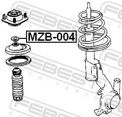 FEBEST Rolling Bearing, suspension strut support mount (MZB-004)