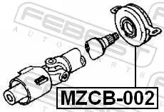 FEBEST Bearing, propshaft centre bearing (MZCB-002)