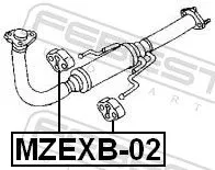 FEBEST Rubber Buffer, muffler (MZEXB-02)
