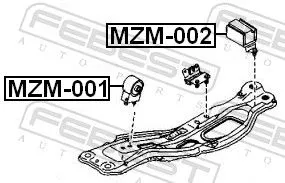 FEBEST Mounting, engine (MZM-001)
