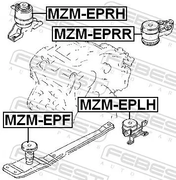 FEBEST Mounting, engine (MZM-EPRH)