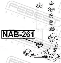 FEBEST Bush, shock absorber (NAB-261)