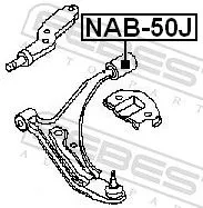 FEBEST Mounting, control/trailing arm (NAB-50J)