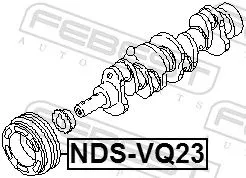 FEBEST Belt Pulley, crankshaft (NDS-VQ23)