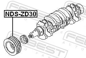 FEBEST Belt Pulley, crankshaft (NDS-ZD30)