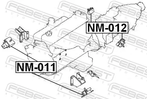 FEBEST Mounting, engine (NM-011)