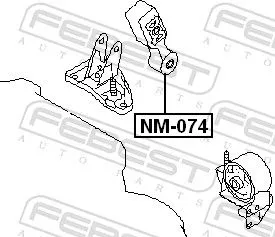 FEBEST Mounting, engine (NM-074)