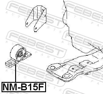 FEBEST Mounting, engine (NM-B15F)