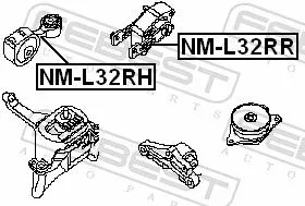 FEBEST Mounting, engine (NM-L32RR)