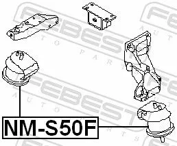 FEBEST Mounting, engine (NM-S50F)