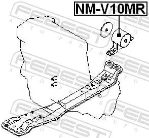 FEBEST Mounting, engine (NM-V10MR)