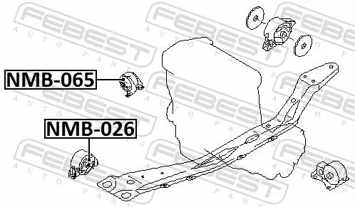 FEBEST Mounting, engine (NMB-065)
