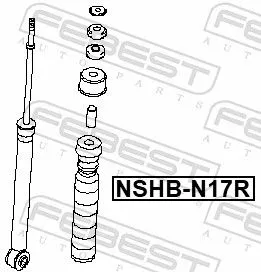 FEBEST Protective Cap/Bellow, shock absorber (NSHB-N17R)
