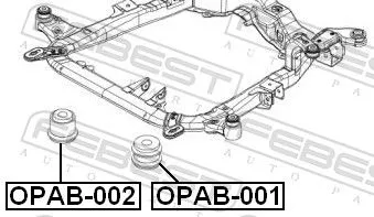 FEBEST Mounting, support frame/subframe (OPAB-001)