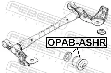 FEBEST Bushing, axle beam (OPAB-ASHR)