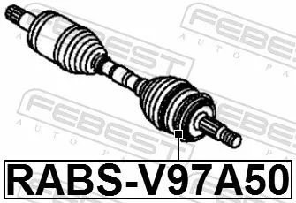 FEBEST Sensor Ring, ABS (RABS-V97A50)