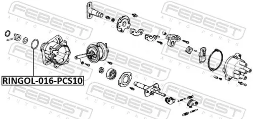 FEBEST Gasket, thermostat housing (RINGOL-016-PCS10)