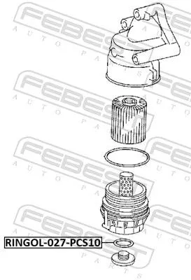 FEBEST Seal Ring, oil drain plug (RINGOL-027-PCS10)