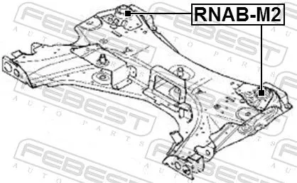 FEBEST Bushing, axle beam (RNAB-M2)