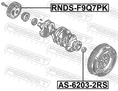 FEBEST Belt Pulley, crankshaft (RNDS-F9Q7PK)
