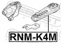 FEBEST Mounting, engine (RNM-K4M)
