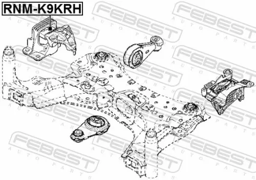 FEBEST Mounting, engine (RNM-K9KRH)