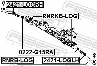 FEBEST Bellow, steering (RNRKB-LOG)